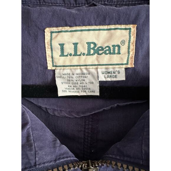 Vintage LL Bean Women’s Cotton/Nylon Anorak Style Jacket Size Large - Picture 2 of 11